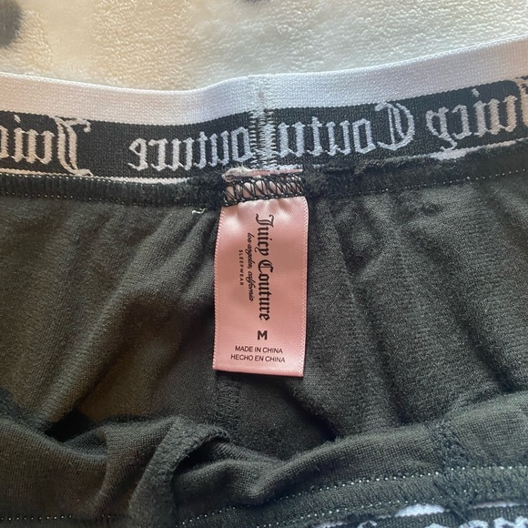 Black sparkly juicy couture jogger pj set size medium - Picture 5 of 8